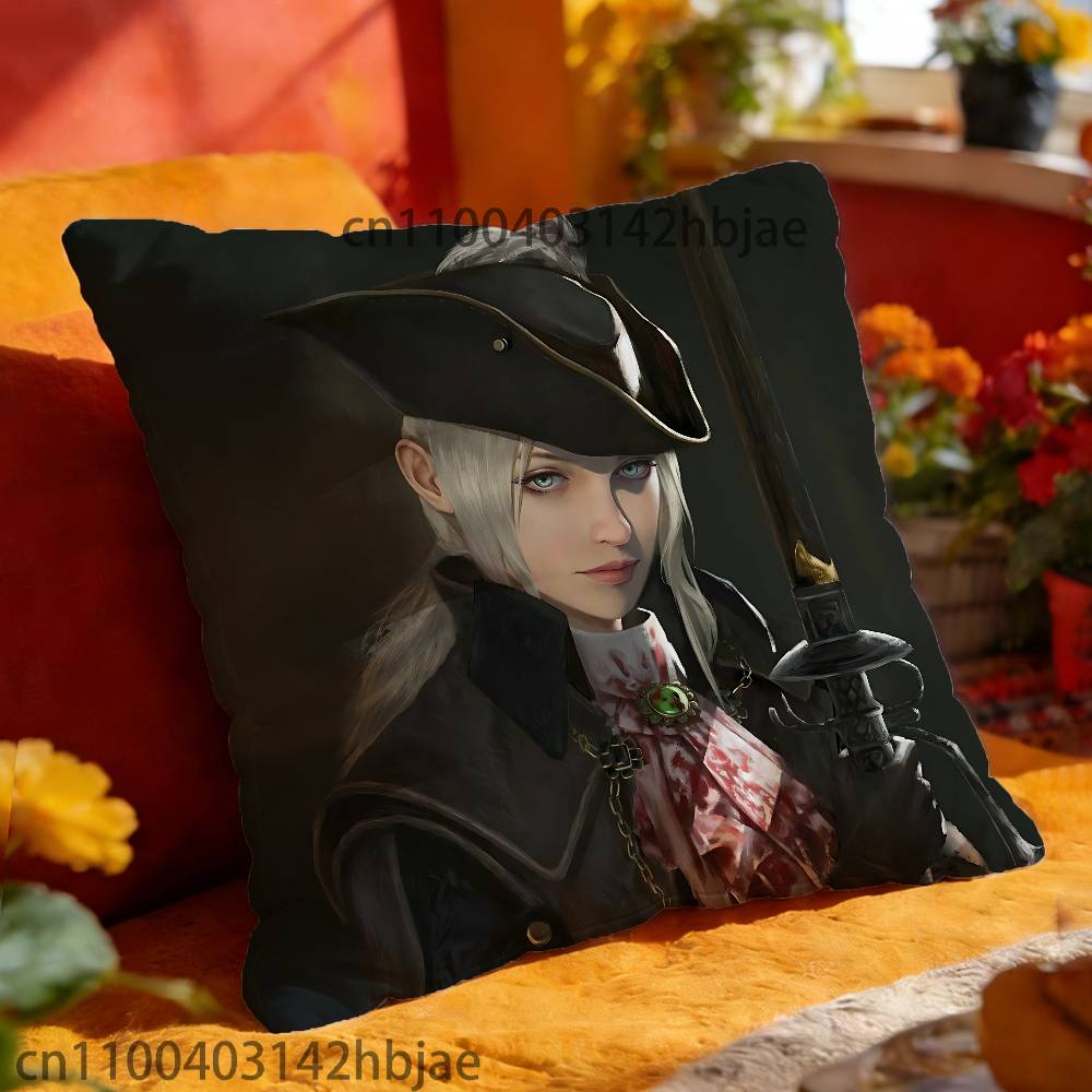 Lady Maria B-BloodborneS Pillowcases Bedroom Living Room Sofa Home Decor Polyester Cushion Cover with Zipper