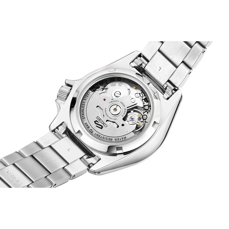 Seiko Mechanical Movement Stainless Steel Strap Watch Men's Watches Black Dial SRPE53K1