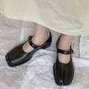 Značkové Mokasíny Trendy Tabi boty s dělenou špičkou Dámské Černé Tabis Pro Každodenní Život Elegantní Mary Jane boty Dámské Baleríny Zapatos De Mujer