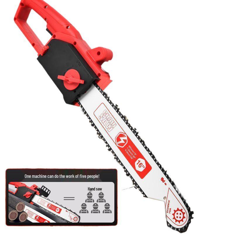 High-Power Handheld Electric Chainsaw for Home Woodworking & Tree Pruning