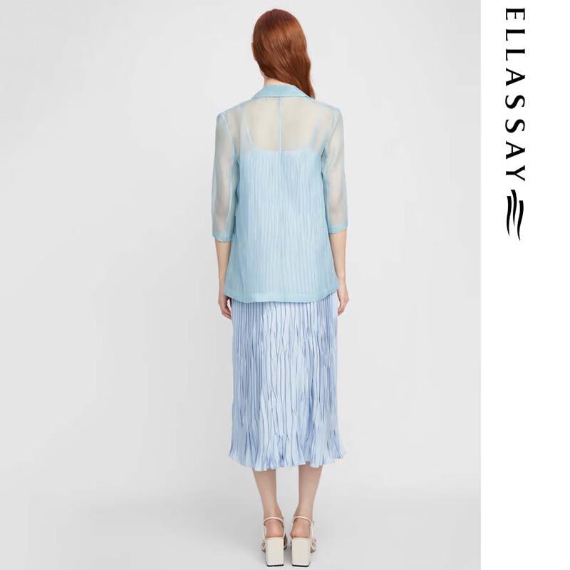 ELLASSAY Women's Sheer Elegant Blazer