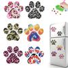 6Pcs Special Shape Diamond Painting Fridge Magnet White Fox Fridge Stickers Diamond Art Fridge Magnet for DIY Crafts Party Gift