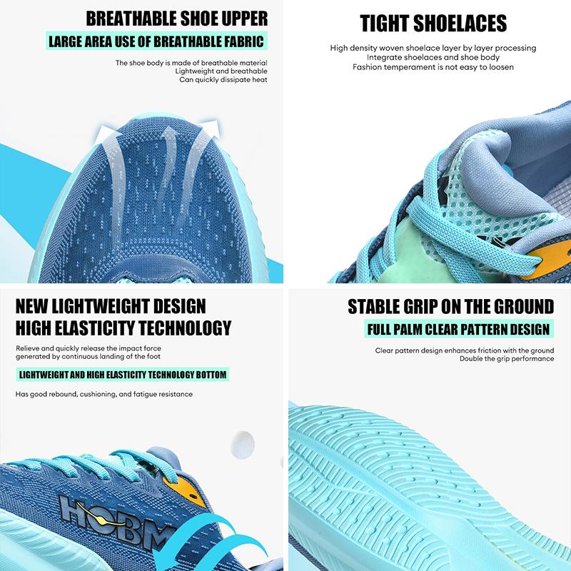 Men's Ultralight Carbon Plate Running Shoes Marathon Gym Training Shoes for Male Comfortable Non-Slip Sneakers