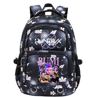 Peripheral printing large-capacity primary and secondary school schoolbags trendy backpacks lightweight and fashionable backpacks