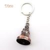 ELENS Antique Dragon Phoenix Bell Pendant Keychain Key Holder Ring Bag Ornaments Gift