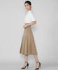 Hye Young Kim Tencel Double Waist Band Skirt - Yellow Ochre