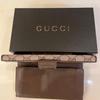 Used Beautiful condition, popular classic GUCCI GG canvas bi-fold long wallet