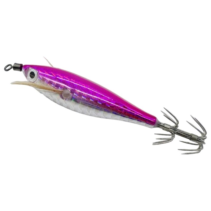 Fishing Accessories Squid Glow Jig Hook Cuttlefish Hook Fishing Baits Shrimp Lures Baits for Saltwater Fishing