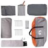 Tunnel Tent with Grey and Orange Roof 366 x 244 x 198 cm