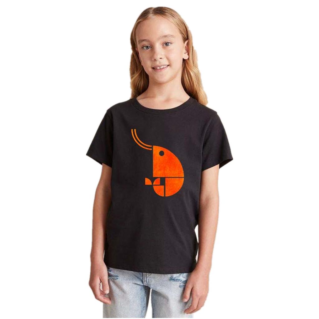 Shrimp Golden Ratio T-Shirt Kids Black Cotton Tee Child Tee Summer New Fashion Kids Tee Merch Cotton Children's Clothes Shirt