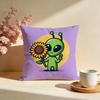 Wacky Silly Alien Cushion Cover Soft Pillow Cases for Home Bedroom Living Room Sofa