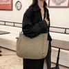 Commuter Large-Capacity Tote Bag, Cotton-Filled Soft Waxy Shoulder Bag, Cotton Clothes, Crossbody Handbag.