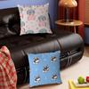 Cartoon Dog Pillow Case Removable Washable Cushion Cover – All-Season Soft Linen