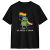 Vintage T Shirt Funny Frog We Pride At Dawn Rainbow Flag Lgbt Pride Month 100 Cotton Tshirts Trending Tshirt Short Sleeve