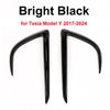 Per Tesla Model Y Juniper 2025 2025 Lampada Fendinebbia Anteriore Spoiler a Lama di Vento ABS Aspetto Carbonio Rivestimento Lama Copertura Protettiva Sopracciglio Luce