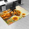 Sunflower Cow Chair Mat Office Carpet, Oversized Rug for Home Decor, Sofa Mat, Desk Pad Gift, Suitable for Bedroom, Living Room, Various Rooms