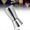 Steel Double Single Shot Measure Spirit Bar Cocktail Cup Drink
