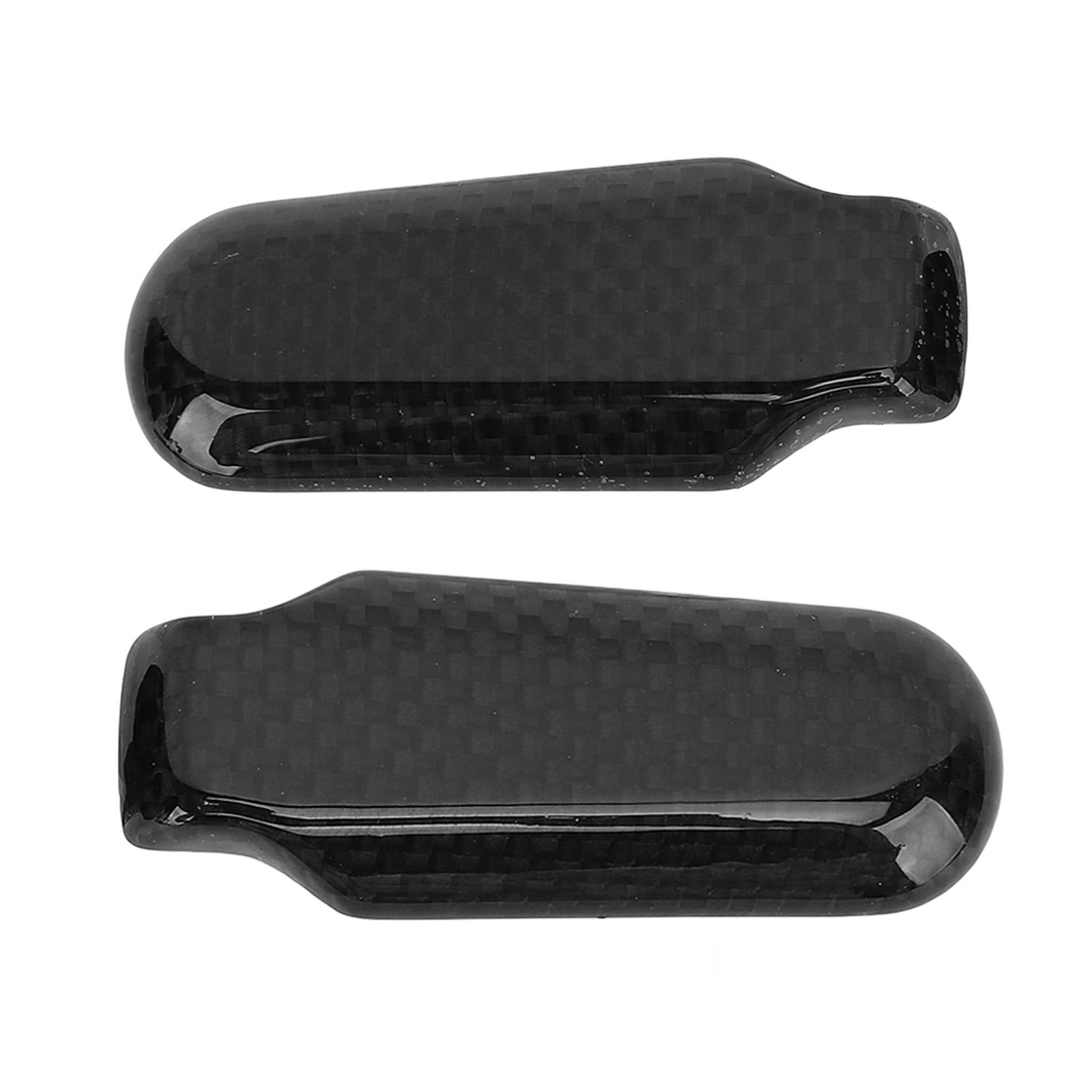 2pcs Gear Shift Lever Cover Carbon Fiber Car Shift Knob Cover Replacement for 992 2018‑2024