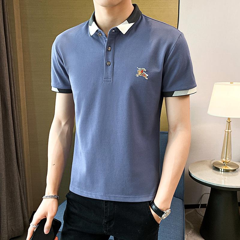 Short Sleeve Korean Thin Solid Color Men 'S Casual Summer Polo Shirt