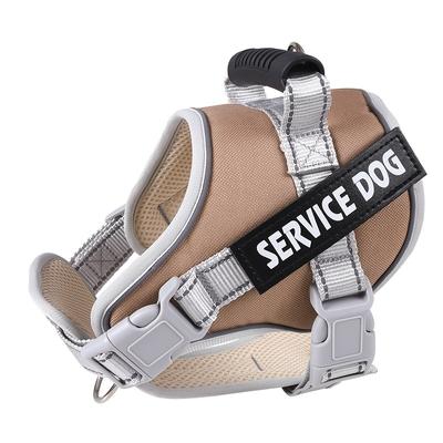 Durable Dog Harness with Chest and Back Straps, Adjustable Reflective Pet Vest for Outdoor Activities