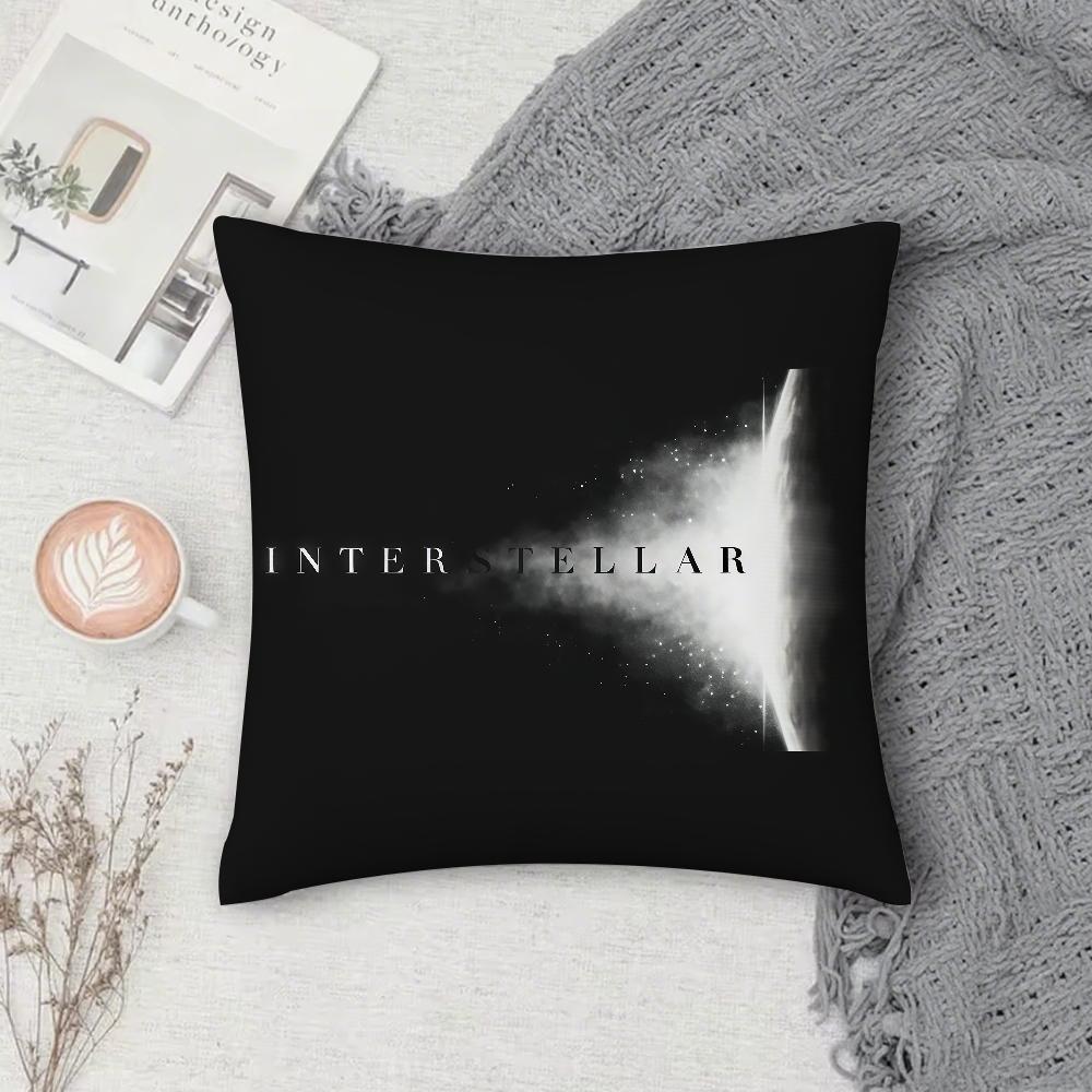 Movie IINTERSTELLAR Pillow Case Square DoubleSided Printing Sofa Cushion Cover Pillowcase Bedroom Bedside