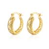 European & American Geometric Hollow Earrings: High-End Gold & Silver Versatile Fashion Jewelry for Women's Commute