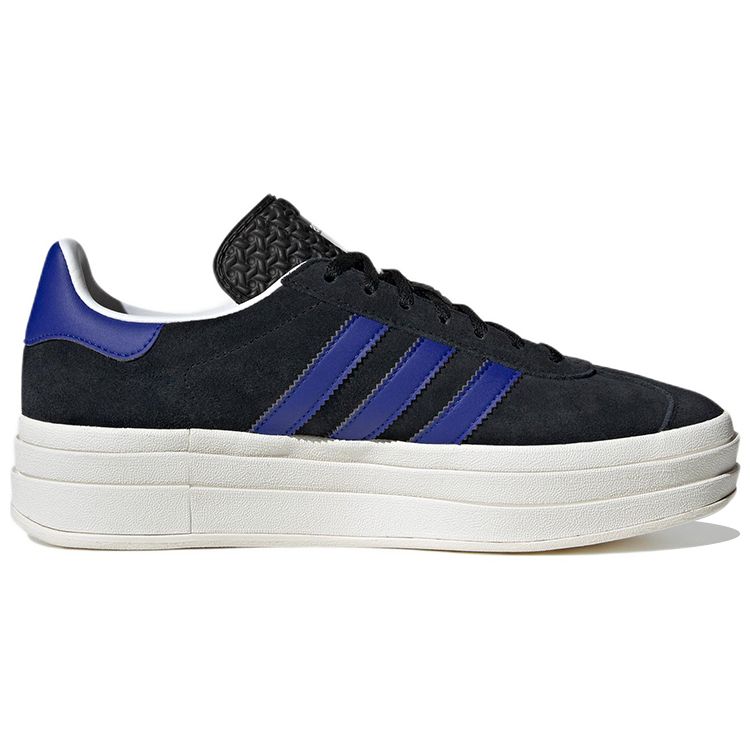Adidas  Gazelle Bold Black Lucid Blue Women Sneakers Core-Black Gold-Metallic HQ4408