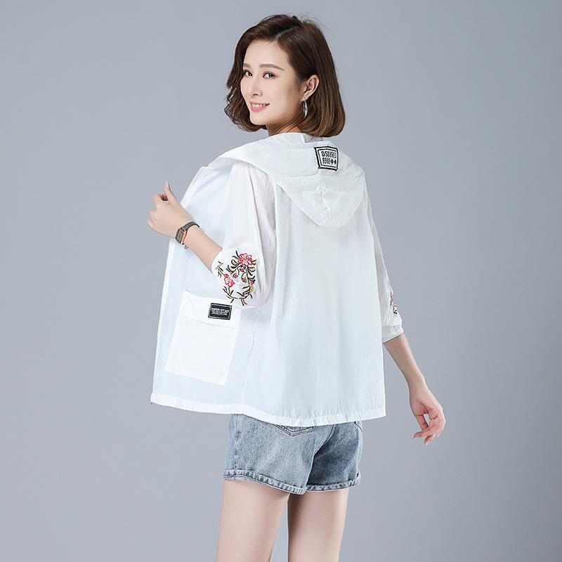 

Летние куртки для женщин Верхняя одежда Крутое тонкое пальто Одежда для мам среднего возраста Корейская мода Женская одежда XXXXXL белый