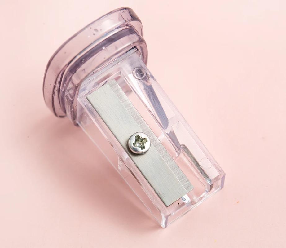 1pcs Cute Paw Pencil Sharpener Mini Transparent Cartoaon Kitties Manual Sharpeners Stationery School Kids Gift Reward