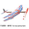Aomou Aviator Model Kit: Rubber Band-Powered Airplane, Glider & Boomerang.