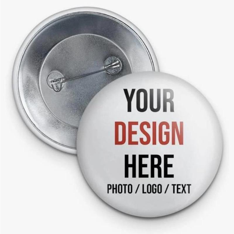 Custom Badge Pin Customized Buttons Personalized  Customize Brooches Lapel Button Badges Gifts for Kids Wholesale MOQ 10Pcs