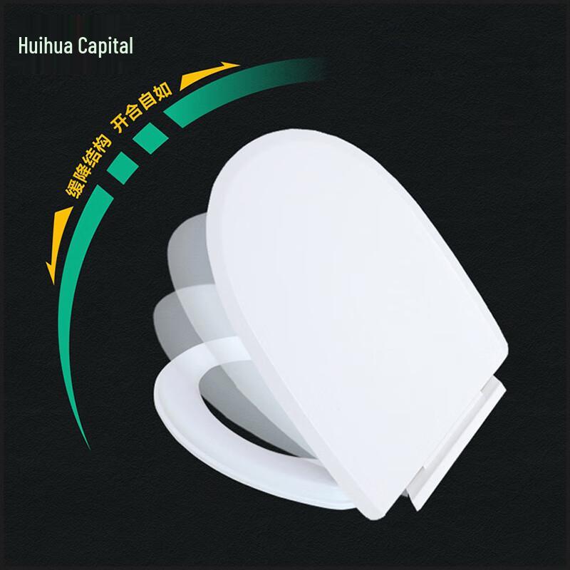 Huihuadu PP Soft-Close Toilet Seat Lid