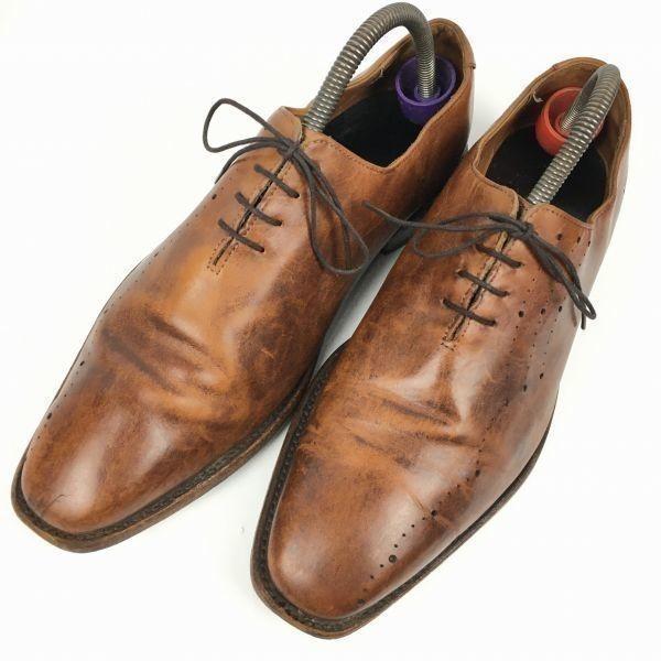 Allen Edmonds Rare Greenwich Wholecut Shoes Brown size 9.5D 27.0-27.5 Vintage Men's(USED)
