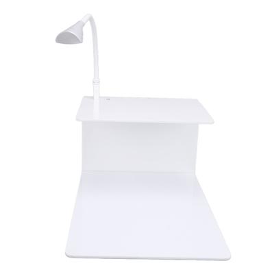 Eyelash Extension Pillow Shelf Stand with LED Light 3 Levels Brightness Grafting Tool Acrylic Lash Pillow Shelf Organizer for Beauty Salon
