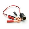 Car High Power Pure Copper Battery with Clip To Cigarette Lighter Female Socket 12V 24V Volt 220W Car Socket Plug