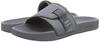 Hi-Tec STRATA Slide Sandals with Belt, Gray, SS, Size 2E