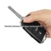 Volkswagen 3-Button Folding Key Shell for Remote Control