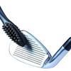 Sided Brass Wires Nylon Golf Brush with Clip Cleaning Kit Tool Golf Club Brush Groove Ball Cleaner