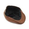 Unisex Suede Beret: Solid Color, British Style, Warm Duckbill Cap for Spring & Autumn
