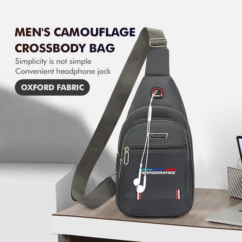 EYAG3 Car Logo Camouflage Men Slanted Shoulder Bag Chest Crossbody Storage Bag For BMW 1 3 5 Series X1 X3 X4 X5 X7 G20 G38 F20 F39 F48