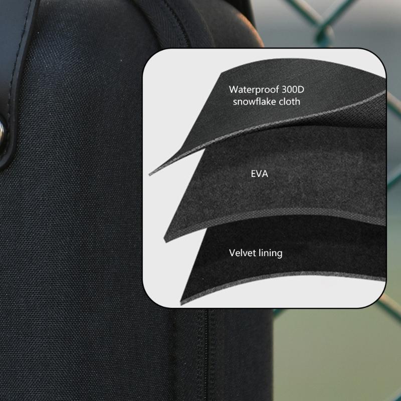 Portable EVA Case Carrying Storage Bag for Wireless Two Microphones Receiver for Travel Office Home, Case Only