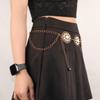 Sunflower Retro Bohemian Metal Waist Chain for Women – Ethnic Handmade Jewelry Belt