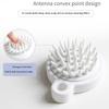 White Silicone Shampoo Brush Soft Shower Brush Exfoliator Hair Washing Comb  Women Men
