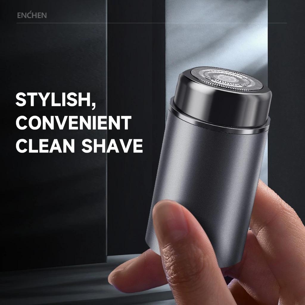 Xiaomi ENCHEN Z3 Mini Tıraş Makinesi Elektrikli Tıraş Makinesi Islak Kuru Çift Kullanım Su Geçirmez Erkekler İçin Sakal Makinesi Type-C Şarj Edilebilir