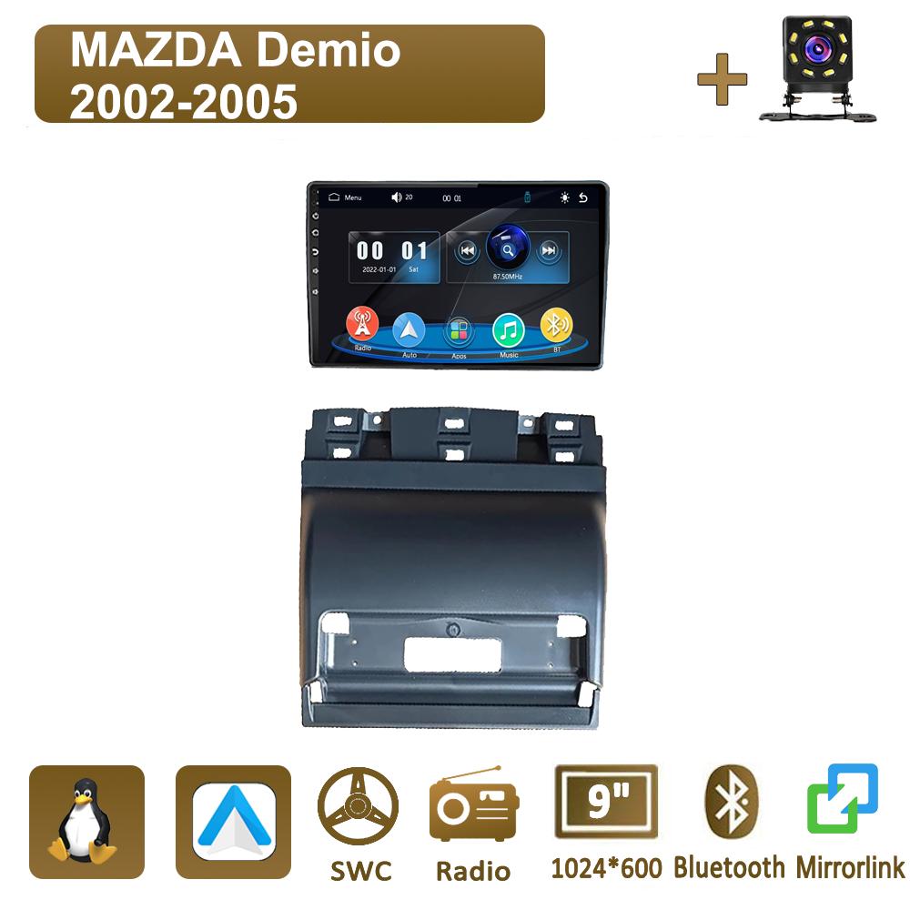 Icreative Car Radio Multimedia MP5 Player Head Unit Stereo BT For MAZDA Demio 2002-2005 чёрный