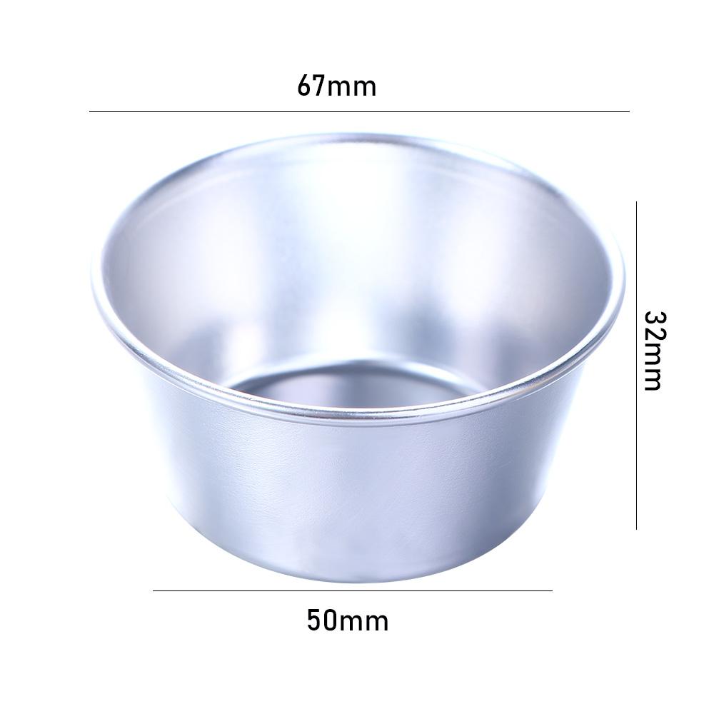 4Pcs Aluminum Zinc Zinc Alloy Individual Bakeware Tumblers Baking Tool Pudding Mould Egg Tart Mold Muffin Cup