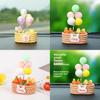 Resin Peace Balloon Flower Basket Car Decor With Minimalist Style For Vehicle Interior
