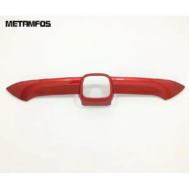 For Honda CR-V CRV 2017-   Carbon Fiber Front Bumper Center Grille Racing Grill Molding Trim Accessories Car Styling