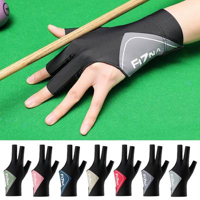 1PC Professional High-Elasticity Billiards Gloves For Left Hand Anti-Slip Breathable Three-Finger Snooker Gloves Billiards Accessories