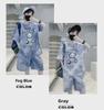 2023 Boys' Summer Sportswear: Korean-Style Cartoon Short-Sleeve Top & Shorts Set